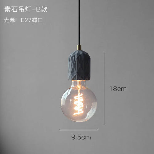 Nordic industrial pendant light for modern interiors - vue 14 sur 13