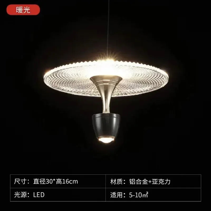 Adjustable designer pendant light for interior decor - vue 8 sur 8