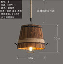 Nordic style wooden pendant light for restaurants, cafés and bars