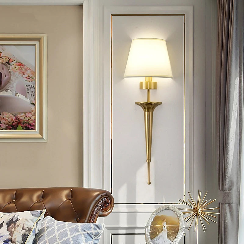 Modern copper wall light nordic loft decor