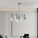 Medieval style retro chandelier with minimalist iron design