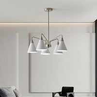 Medieval style retro chandelier with minimalist iron design