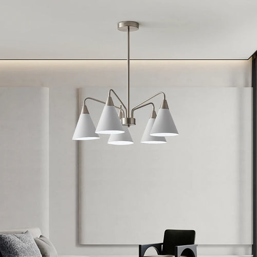 Medieval style retro chandelier with minimalist iron design