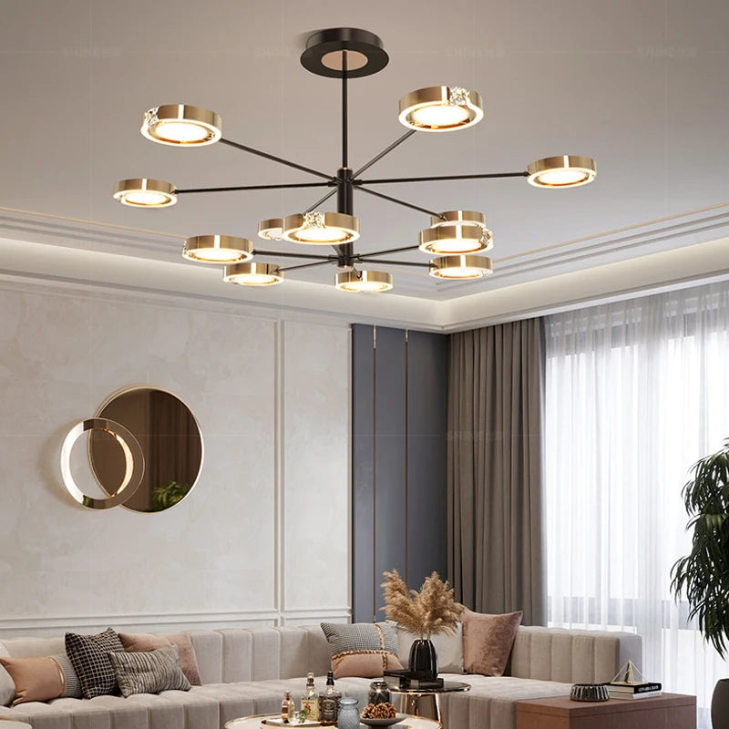 Modern LED pendant light with elegant minimalist design for interiors - vue 3 sur 18