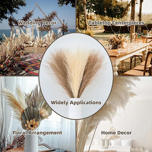 Set of artificial pampas for wedding and party decoration - vue 7 sur 18
