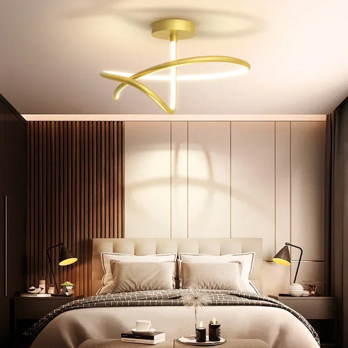 Modern LED chandelier for luxury interior decoration - vue 6 sur 12