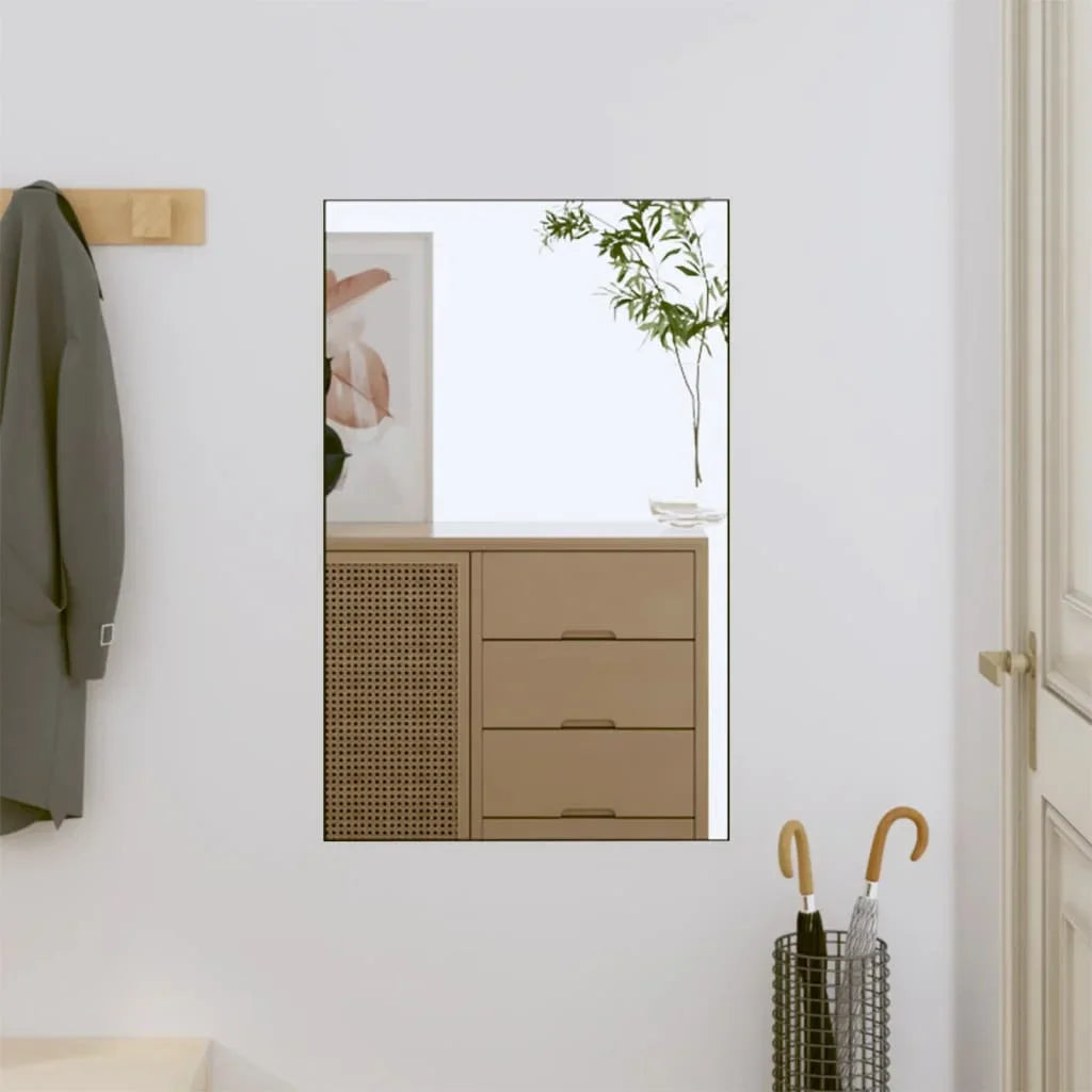 rectangular glass wall mirror for interior decoration