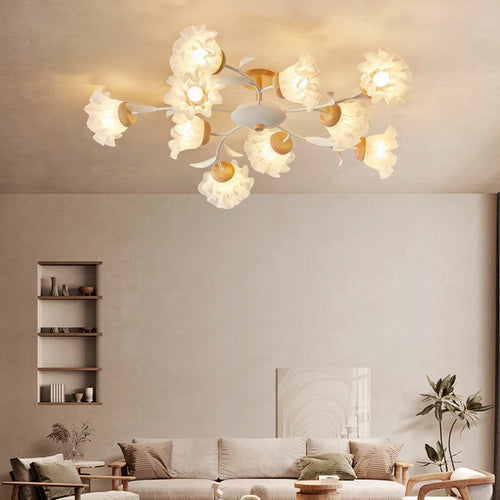 Modern ceiling light with remote control for an elegant interior - vue 4 sur 10