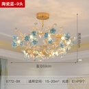 Italian ceramic chandelier with crystal lighting for weddings and interiors