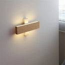 Modern indoor decorative wooden LED wall light