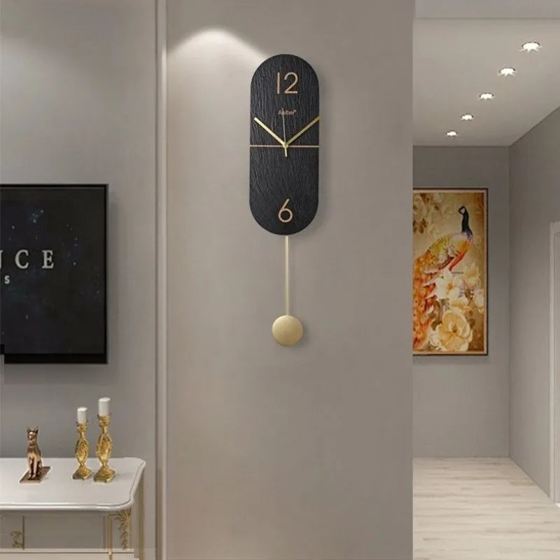 modern and silent design rock wall clock
