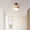 Scandinavian travertine wabi sabi LED marble ceiling light