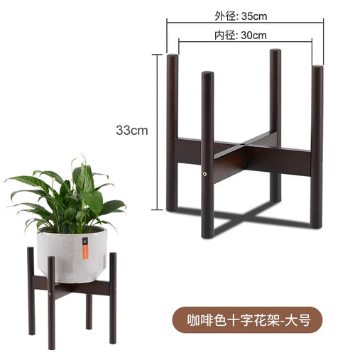 strong and durable wooden plant and bonsai stand - vue 13 sur 14