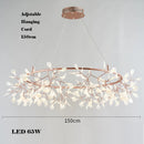 Creative stainless steel and acrylic chandelier for interior decoration