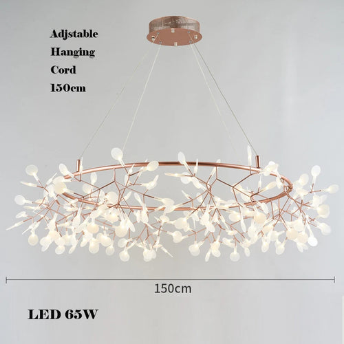 Creative stainless steel and acrylic chandelier for interior decoration - vue 12 sur 18