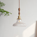 Nordic retro glass and brass pendant light for interior décor