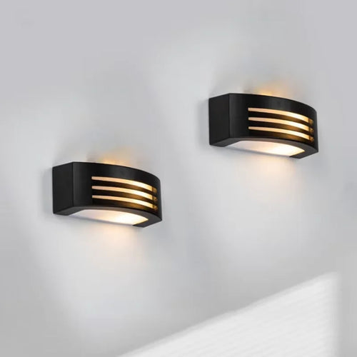 modern waterproof LED wall light for indoor and outdoor use - vue 6 sur 8