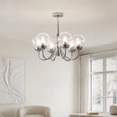 Medieval style art glass chandelier for interior décor