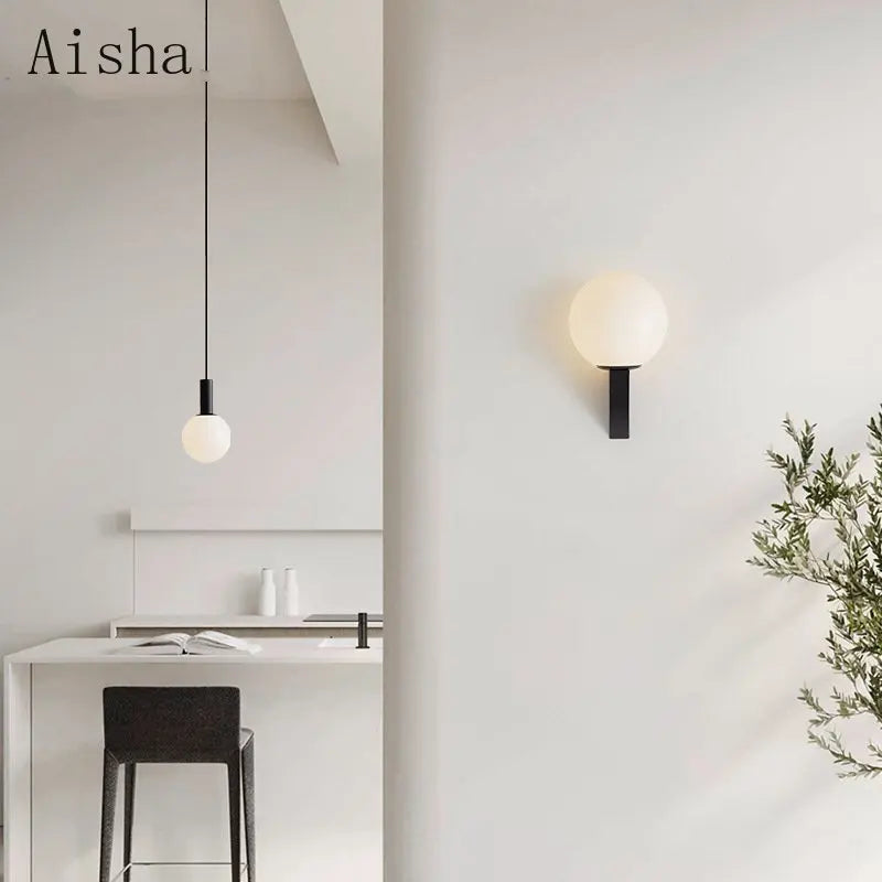 Simple bedside pendant lamp for indoor decoration
