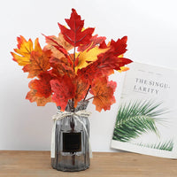 Artificial maple leaves for autumn and Halloween decoration