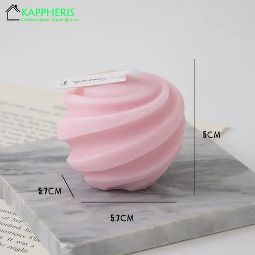 decorative swirl scented candles aesthetic aromatic for home - vue 19 sur 20