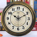 classic silent retro wall clock in abs quartz