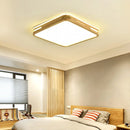 Modern minimalist wooden LED ceiling light decorative fixture