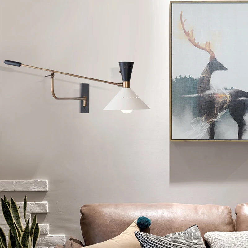 Nordic retro wall light for decorative indoor lighting