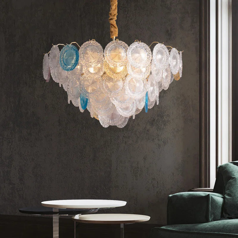 Sandya modern luxury chandeliers with glass shade