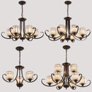 Retro crystal chandelier modern pendant light for indoor decor