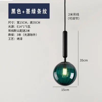 Modern glass pendant light for elegant interior decor