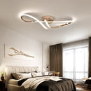 Modern gold chrome LED ceiling light for indoor use