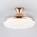 Smart ceiling light with remote control and invisible LED lighting