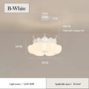 Romantic cloud-shaped ceiling light for children's room