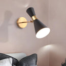 Modern rotatable long arm metal wall light
