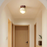 Concealed wabi-sabi style ceiling light in French cream