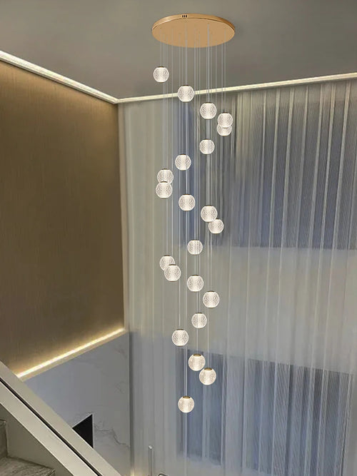 Modern designer chandelier for elegant indoor lighting - vue 6 sur 14