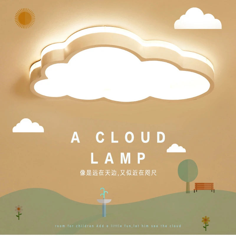 Modern LED cloud ceiling light for children