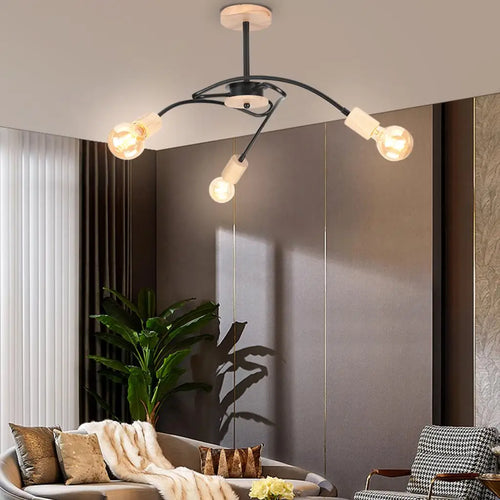 Modern sputnik chandelier industrial style for elegant interiors - vue 2 sur 19