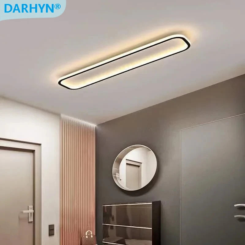Modern LED chandelier with remote control and adjustable light