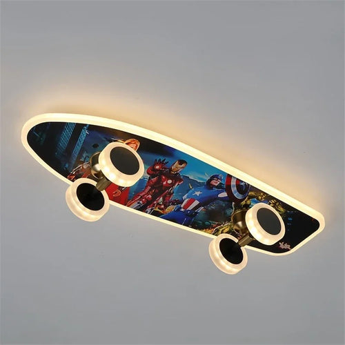Creative skateboard ceiling lights - vue 2 sur 19