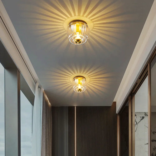 Modern glass wall light for indoor decoration - vue 5 sur 8