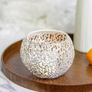 Gold metal candle holders with intricate design for elegant decor