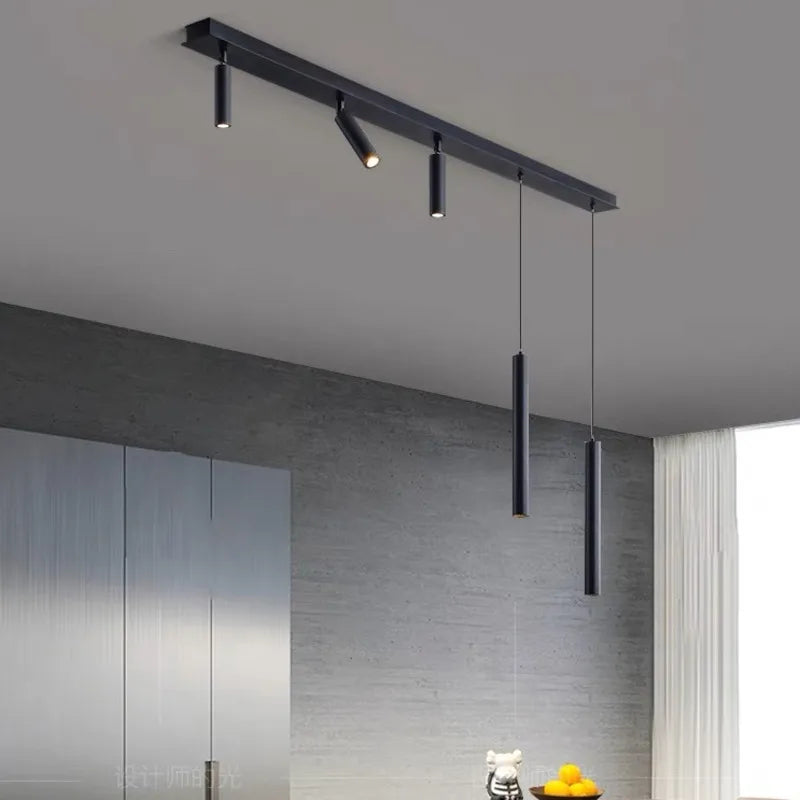 Modern minimalist LED chandeliers for elegant interior decor - vue 6 sur 12