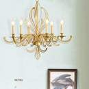 Luxury gold chandelier modern design decorative lamp candle effect
