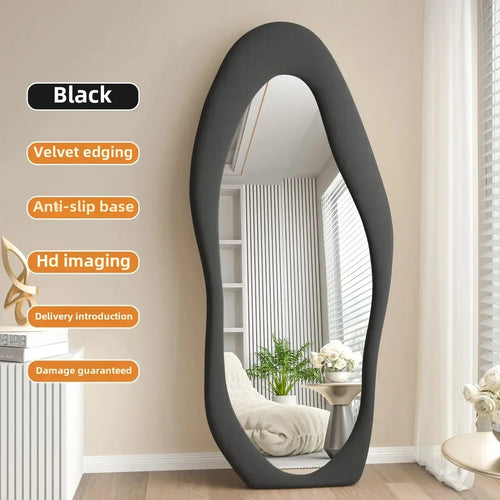 Nordic wavy full length mirror for interior decoration