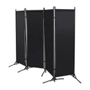 3/4 Panel Folding Room Divider Freestanding Tall Privacy Screens Partition Office/Room Partition Divider, 2.6×1.8m / 2×1.7m