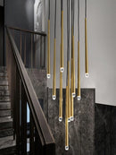 Nordic postmodern LED crystal chandelier pendant light