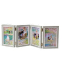 Foldable wooden photo frame for desktop album