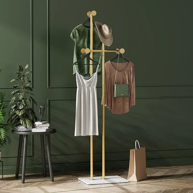 minimalist metal coat rack for practical storage